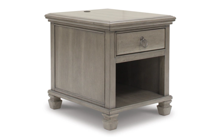 Lexorne RECTANGULAR END TABLE ASHLEY Gray T924-3