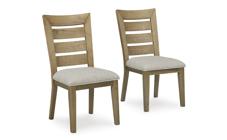 Galliden DINING UPH SIDE CHAIR (2/CN) ASHLEY Black/Brown D841-04