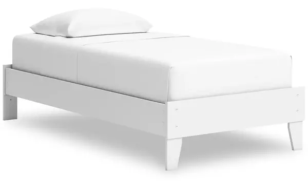 hallityn white twin platform bed by ashley