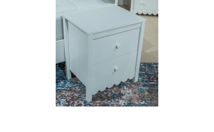 hallityn white two drawer night stand by ashley