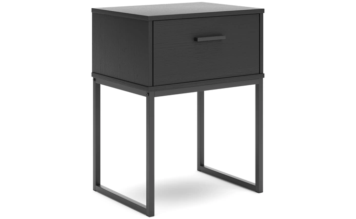 Socalle ONE DRAWER NIGHT STAND ASHLEY Black EB1865-291