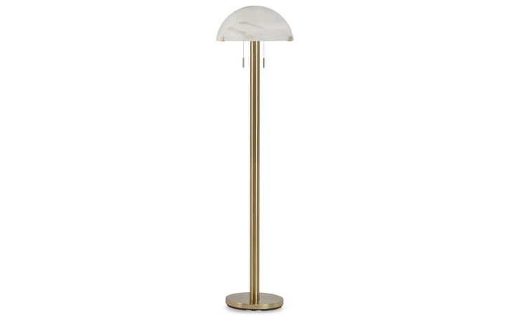 Tobbinsen METAL FLOOR LAMP (1/CN) ASHLEY Brass Finish L208421