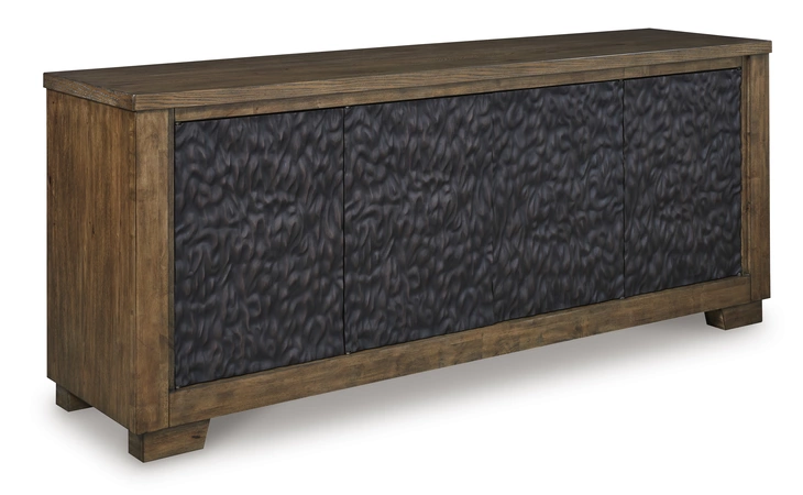 Rosswain EXTRA LARGE TV STAND ASHLEY Warm Brown W763-68