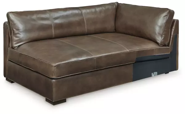 kiessel chocolate laf corner chaise by ashley