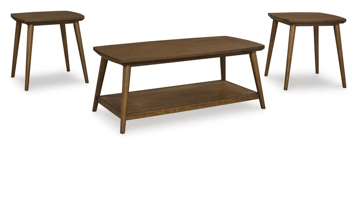 Lyncott OCCASIONAL TABLE SET (3/CN) ASHLEY Brown T416-13