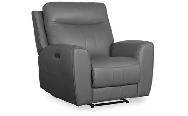power recliner p2 power leather recliner grey by isella sofa