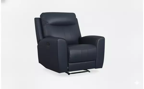 p2 power  leather recliner navy by isella sofa