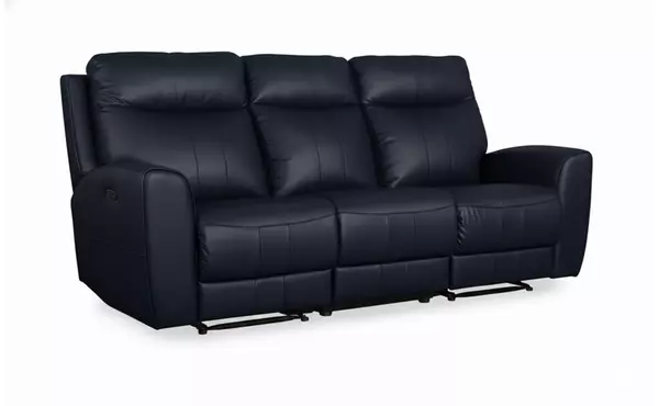 p2 power leather reclining sofa navy by isella sofa