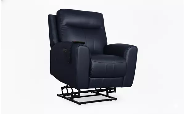 leather lift chair navy by isella sofa