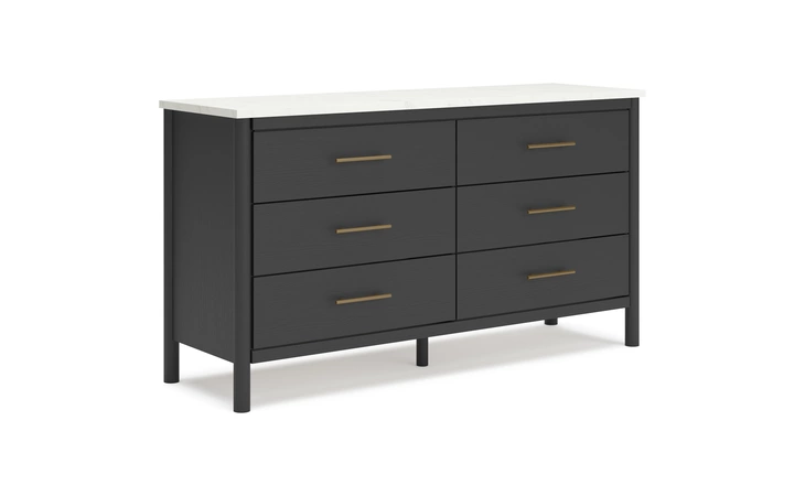 Cadmori Six Drawer Dresser ASHLEY Black/White B2616-231