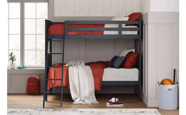nextonfort multi twin/twin bunk bed roll slat by ashley
