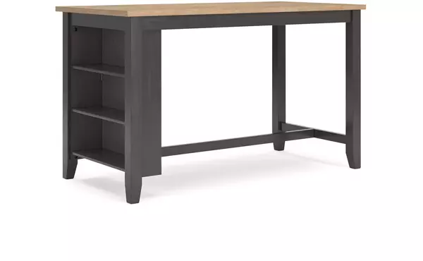 gesthaven natural/brown rect dining room counter table by ashley