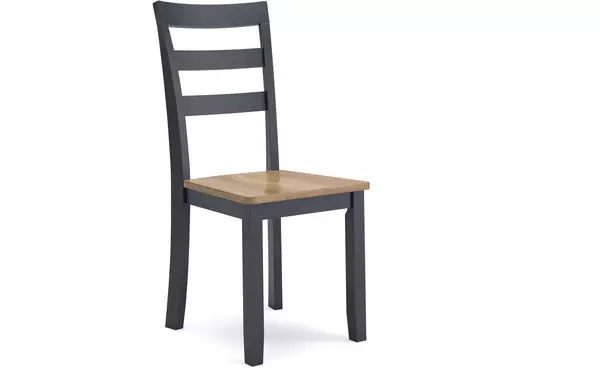 gesthaven natural/blue dining room side chair (2/cn) by ashley