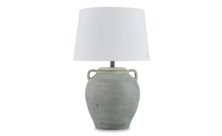 Shawburg Terracotta Table Lamp (1/CN) ASHLEY Antique Green L100814