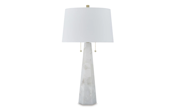 Laurellen Alabaster Table Lamp (1/CN) ASHLEY White L429064