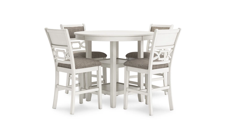 Erinberg DRM COUNTER TABLE SET (5/CN) ASHLEY Antique White D423-223
