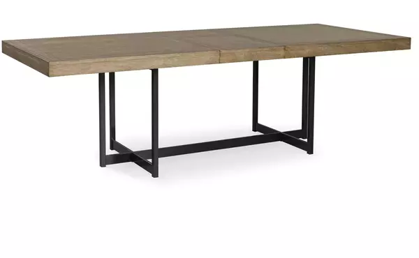 tomtyn light brown rect dining room ext table by ashley
