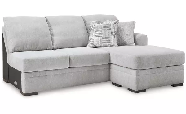 gabyleigh nickel raf sofa chaise by ashley