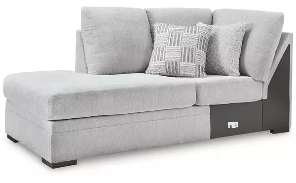 gabyleigh nickel laf corner chaise by ashley