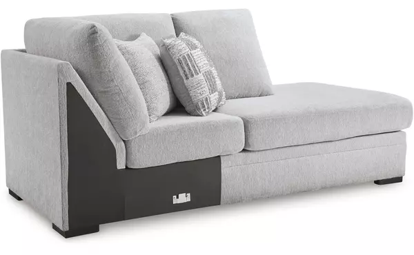 gabyleigh nickel raf corner chaise by ashley