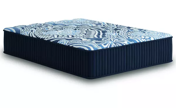 firm luxe 2.0 blue queen mattress by ashley