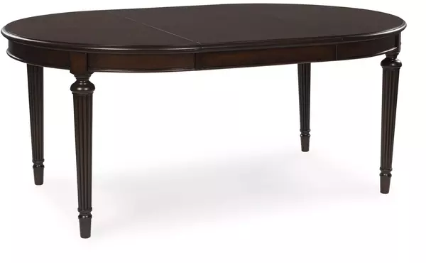 lavinton brown oval dining room ext table by ashley