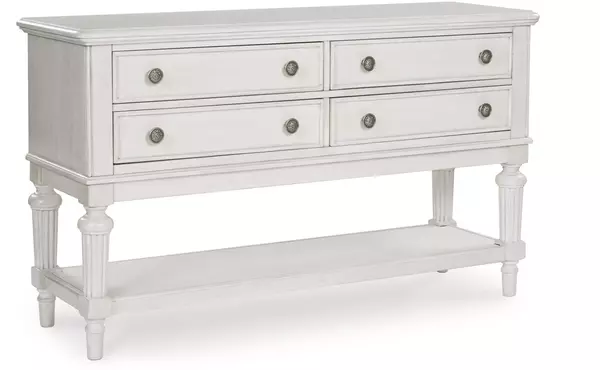 montelaine antique white dining room server by ashley