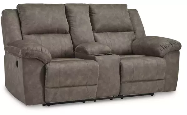 laresview fossil dbl rec loveseat w/console by ashley