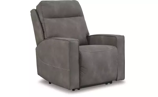 next-gen durapella slate pwr recliner/adj headrest by ashley