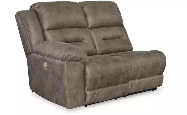 ravenel fossil laf reclining power loveseat by ashley