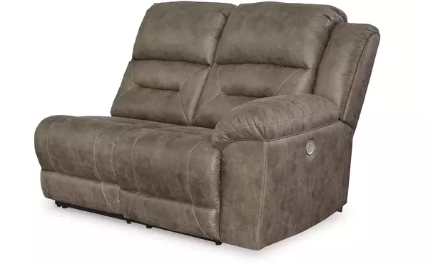ravenel fossil raf reclining power loveseat by ashley