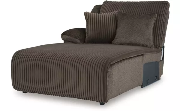 top tier chocolate laf press back chaise by ashley