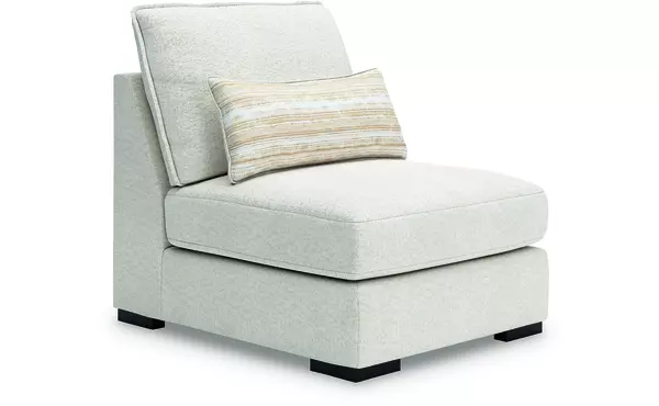 donelson creek vanilla armless chair by ashley