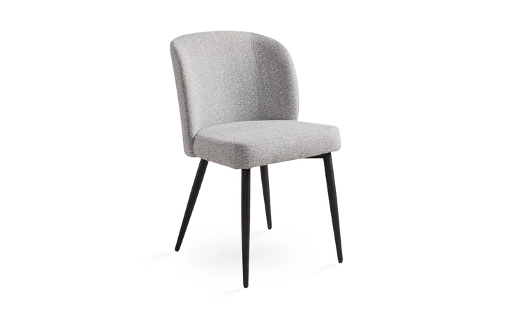  FORTINA DINING CHAIR GY-DC-801BK ASHFIELD FABRIC WITH BLACK LEGS  DINING CHAIR XCELLA  103919