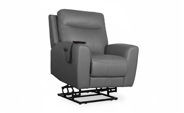 leather lift chair grey by isella sofa