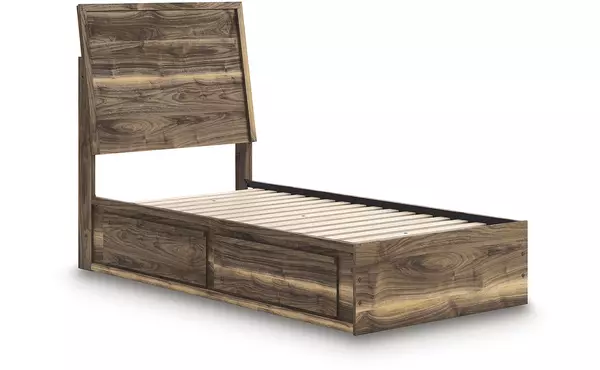 chirason brown twin/full under bed storage by ashley