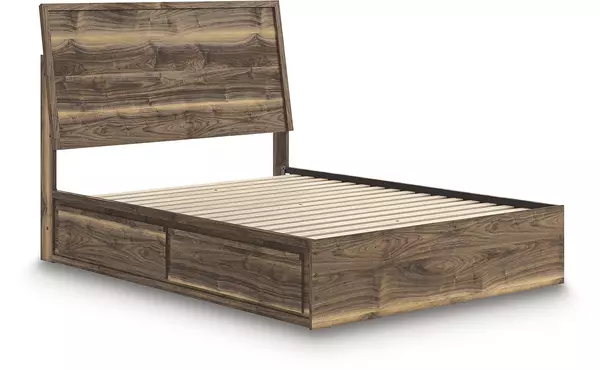 chirason brown queen/king under bed storage by ashley