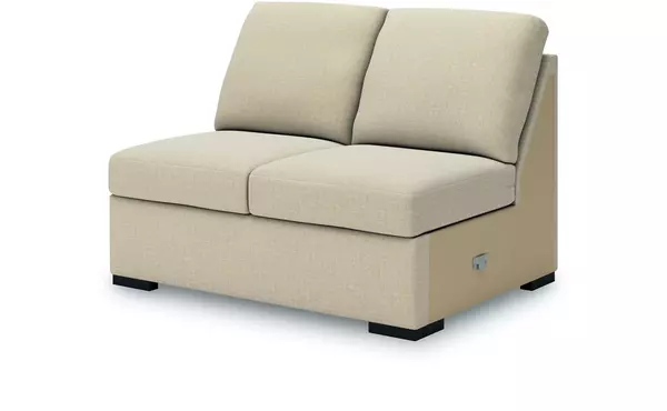 ladymae twill armless loveseat by ashley