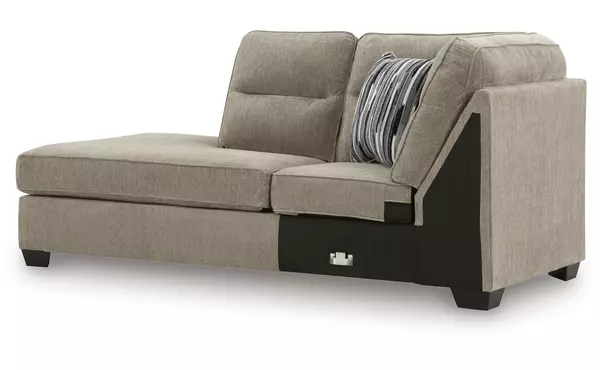 olten mocha laf corner chaise by ashley