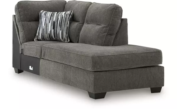 olten graphite raf corner chaise by ashley