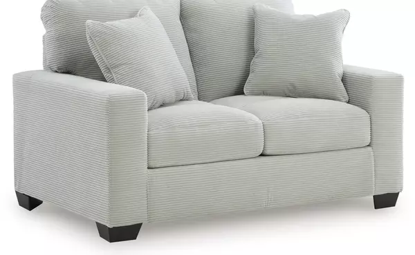 greenbriar smoke loveseat by ashley