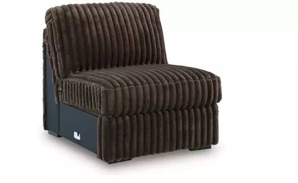 midnight-madness chocolate armless chair by ashley