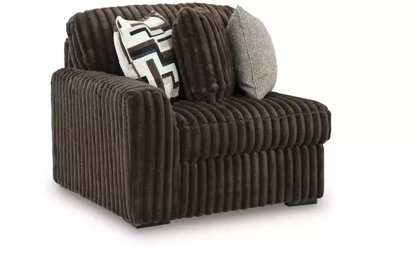 midnight-madness chocolate laf corner chair by ashley