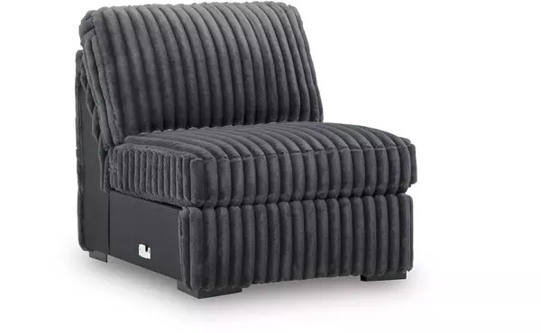 midnight-madness gunmetal armless chair by ashley