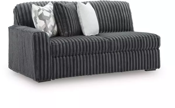 midnight-madness gunmetal laf sofa by ashley