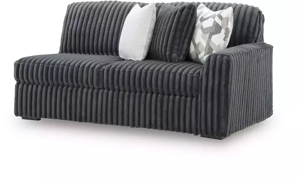 midnight-madness gunmetal raf sofa by ashley