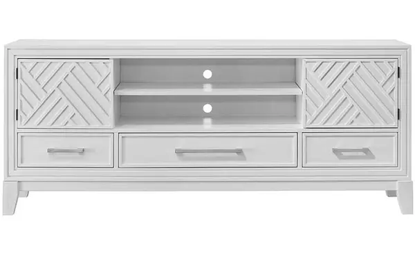 white tv stand by exact