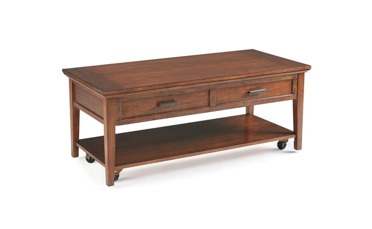 T1392-43  T1392 - HARBOR BAY RECTANGULAR STARTER LIFT TOP COFFEE TABLE W CASTERS