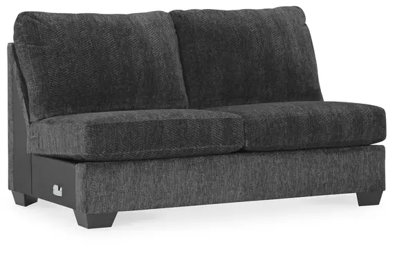 hollyview shadow armless loveseat by ashley