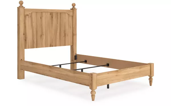 aleaport warm brown full panel headboard by ashley
